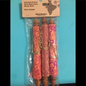 Assorted Printed Hand Made Paper Money Rolls